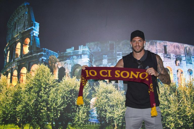 Football: Davide Santon- once a wonderkid, now reaching his prime signs for Roma.