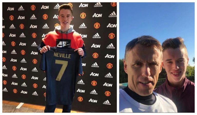 Football: Son of Manchester United legend Phil Neville signs with the Red Devils