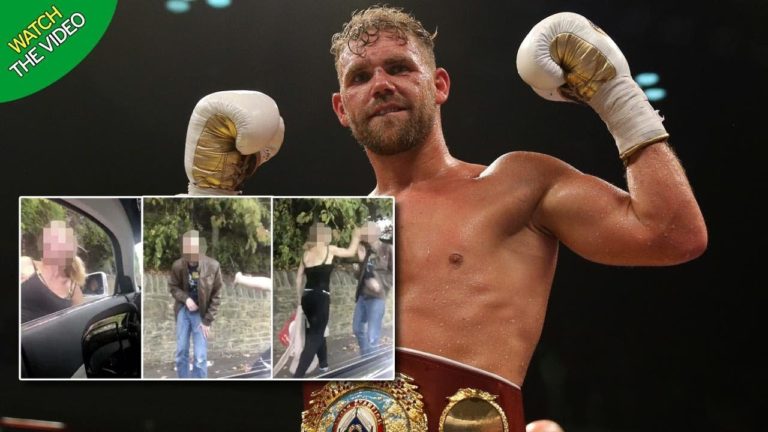Boxer Billy Joe Saunders filmed ‘pretending to offer drug addict crack for sex act’