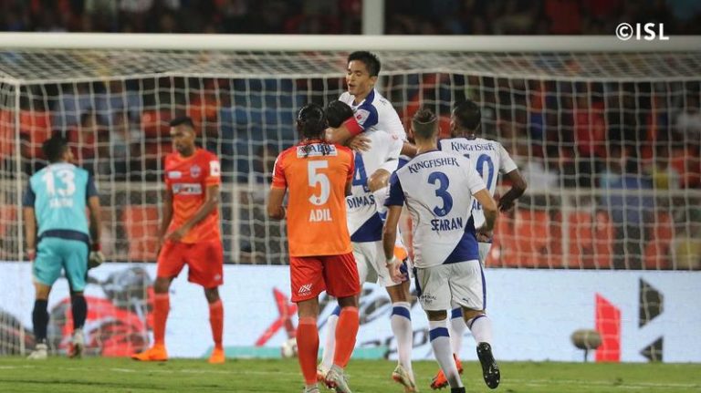 ISL 2018-19: Sunil Chhetri’s brace helps Bengaluru FC thrash FC Pune City in their own den