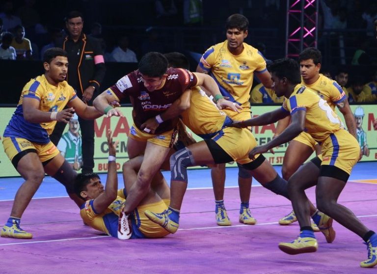 Pro Kabaddi Roundup (15/12/18): UP Yoddhas, Tamil Thalaivas, Jaipur Pink Panthers, and U Mumba all engage in draws