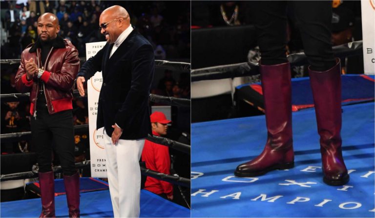 Floyd Mayweather trolled for wearing ‘Silly Boots’
