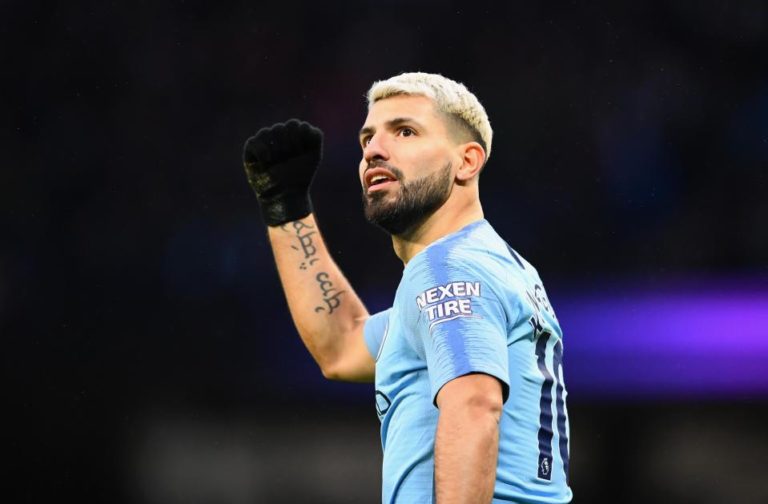 Sergio Aguero admits hat-trick goal was a handball