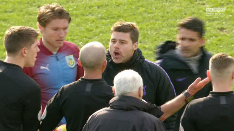Mike Dean removed as fourth official for Chelsea vs Spurs after altercation with Pochettino