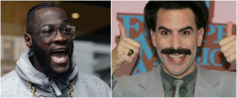 VIDEO: Deontay Wilder just turned into BORAT trying to mimic an English accent