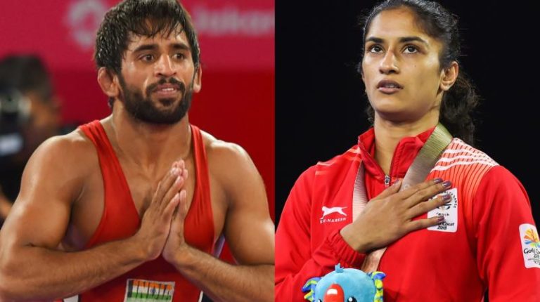Bajrang Punia and Vinesh Phogat slams Haryana government over change in policy for felicitating sportsperson; minister refutes claims