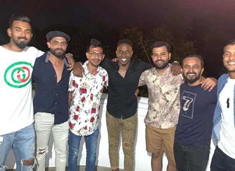 Dwayne Bravo parties with Indian Cricketers at Brian Lara’s residence