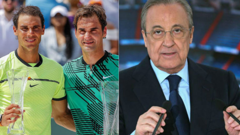 Real Madrid president wants to see Roger Federer vs Rafael Nadal at the Bernabeu