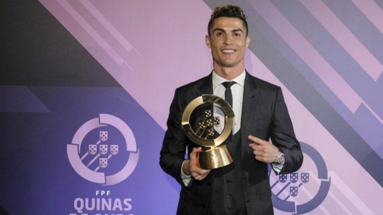 Perfect 10: Cristiano Ronaldo wins Portuguese footballer of the year for the tenth time running!