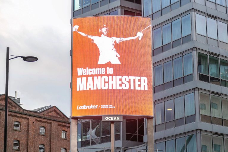 The Ashes: England taunt Australia with huge Ben Stokes billboard at Manchester