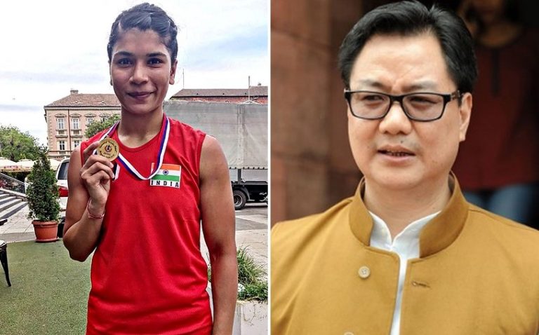 Sports Minister Kiren Rijiju responds to Nikhat Zareen’s plea to have a trial bout against Mary Kom for Tokyo 2020 selection