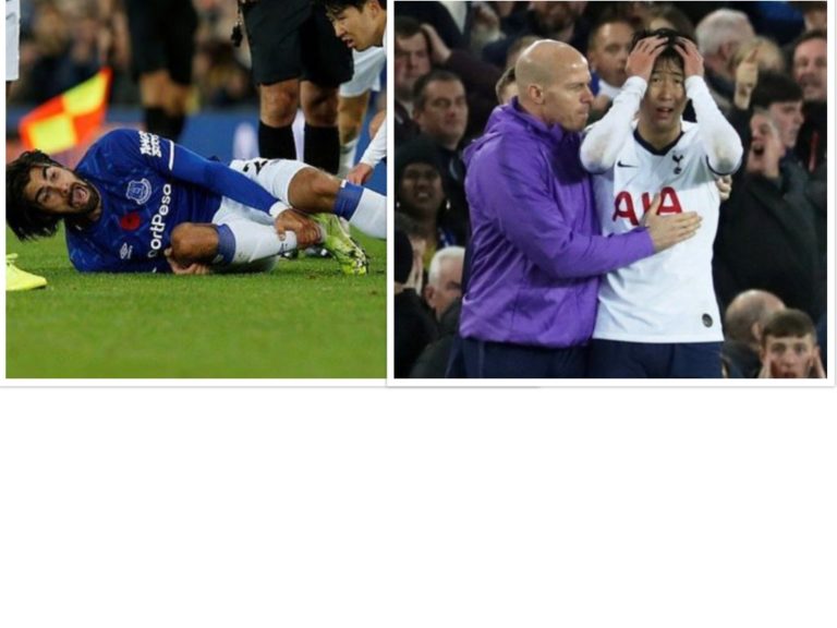 Graphic: Everton’s Andre Gomes suffers horror injury that leaves even Tottenham players in tears