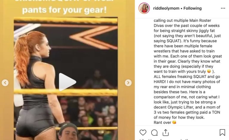 NXT star Matt Riddle’s wife body-shames Raw Women’s Champion Becky Lynch and other WWE ‘Divas’