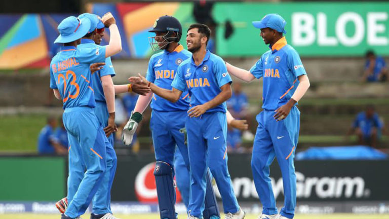 India U19 defeat New Zealand in a run affected game, will face Australia in Quarter-finals