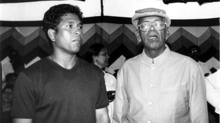 Sachin Tendulkar’s classy tribute for the death anniversary of his first coach, Ramakant Achrekar