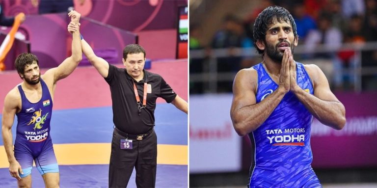 Ravi Kumar and Bajrang Punia medal for India at the Asian Wrestling Championships