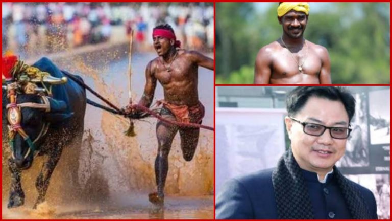 See the message Sports Minister Kiren Rijiju has for bullock race runner who beat Usain Bolt’s world record speed