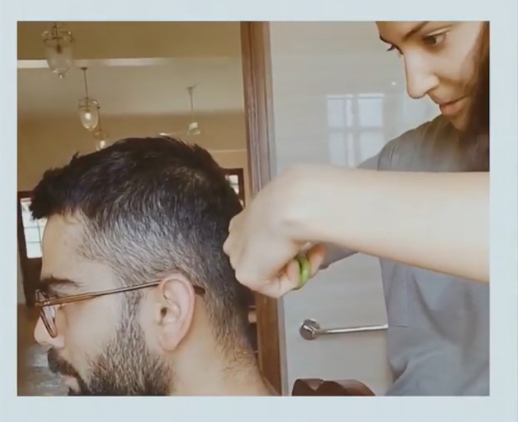 Haircut at home: Anushka Sharma turns stylist for Virat Kohli during Covid  quarantine - Sports India Show