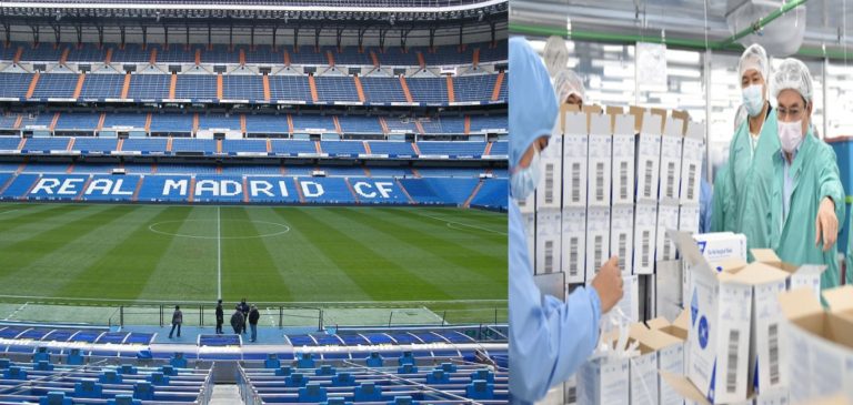 Classy Real Madrid turn Santiago Bernabeu into medical storage facility to help in Coronavirus efforts