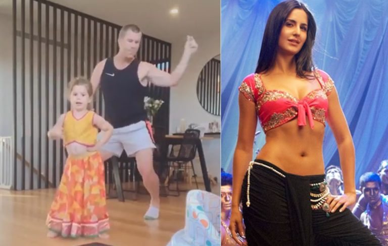 David Warner and his daughter Indi give Bollywood a run for their money with a ‘Sheila ki Jawani’ number!