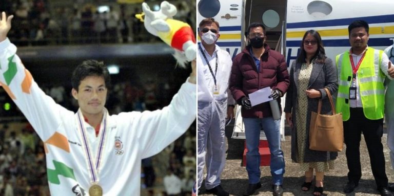 Indian athletes react as boxing legend Dingko Singh is ferried to Delhi by a SpiceJet aircraft for cancer treatment