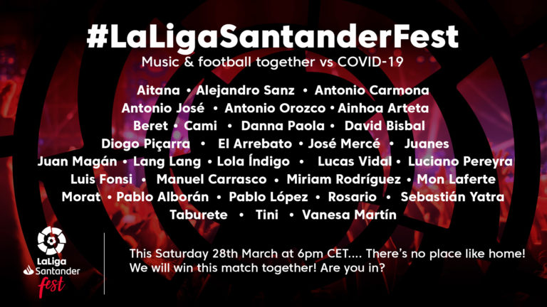 LaLiga Players and Global artists collaborate to raise funds to beat COVID-19