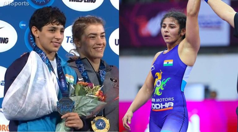 Anshu Malik bags silver, Sarita Mor wins bronze at World Wrestling championship