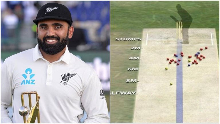 Here’s why Ajaz Patel was refrained from bowling outside leg stump on Day 1 against India
