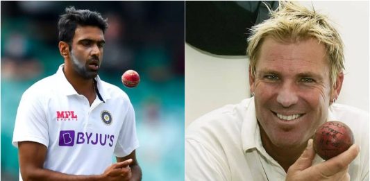 ravichandran ashwin shane warne