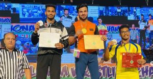 Arm Wrestler Jogendra Yadav got fifth position at the Sood Classic World Strongman Games
