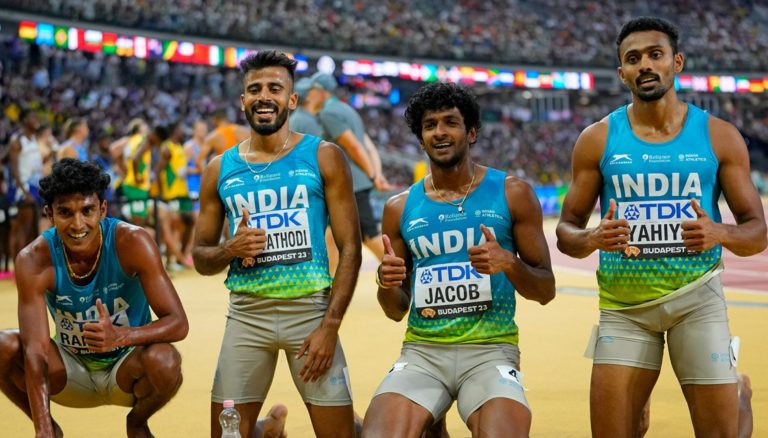 Indian 4x400m Men’s Relay Team Finishes Second Behind USA; Qualifies For World Championship Final