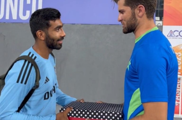 Watch: Shaheen Afridi Congratulates & Gifts Jasprit Bumrah On Becoming Father