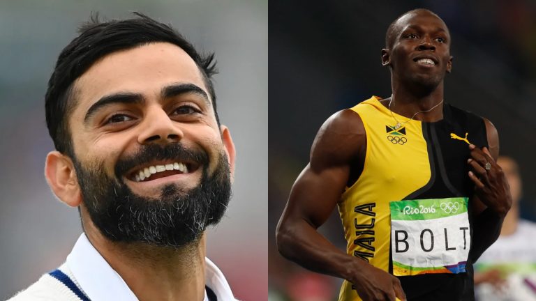 virat kohli usain bolt