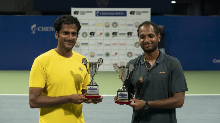 Ramakumar Ramanathan and Saketh Myneni wins Men’s Doubles title at Chennai Open