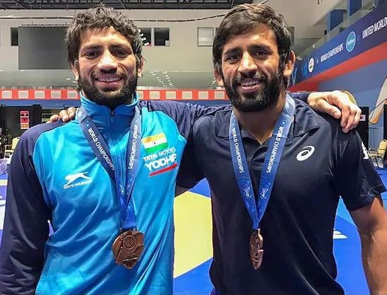 Ravi Dahiya and Bajrang Punia