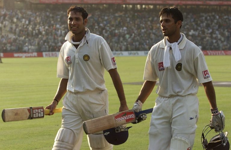 VVS laxman and Rahul Dravid during 2001 Kolkata Test