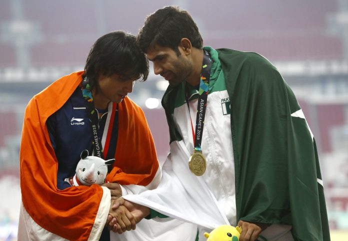 Neeraj Chopra and Arshad Nadeem Neeraj Chopra and Arshad Nadeem