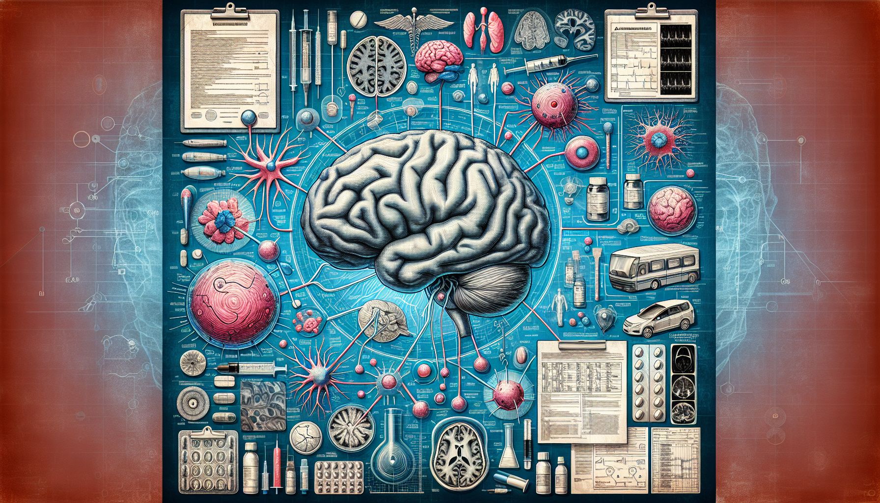 Image depicting the effects of Alzheimer's and Parkinson's on the brain